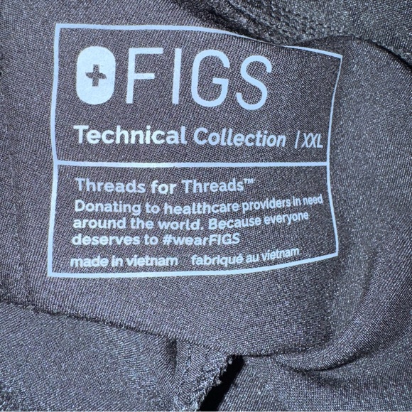 Figs Technical Collection Womens Scrub Set XXL Black - Picture 15 of 15